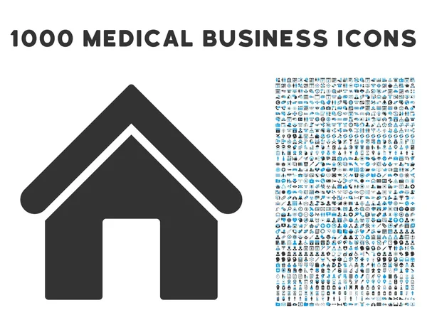 Αρχική εικόνα με 1000 ιατρικές επαγγελματίες εικονογράμματα — Διανυσματικό Αρχείο