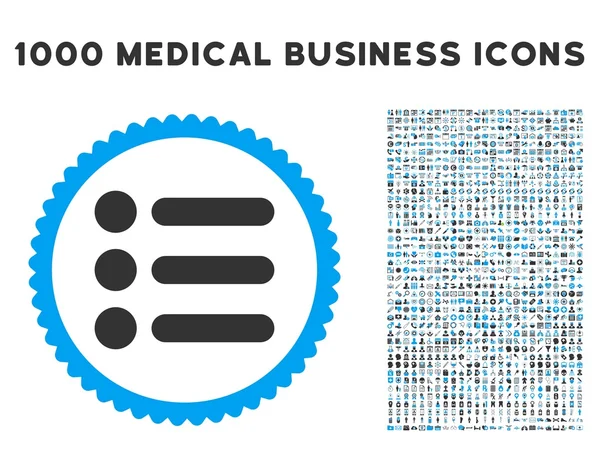 Στοιχεία εικονίδιο με 1000 ιατρικές επαγγελματίες εικονογράμματα — Διανυσματικό Αρχείο