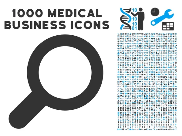 Προβολή εικονίδιο με 1000 ιατρικές επαγγελματίες εικονογράμματα — Διανυσματικό Αρχείο