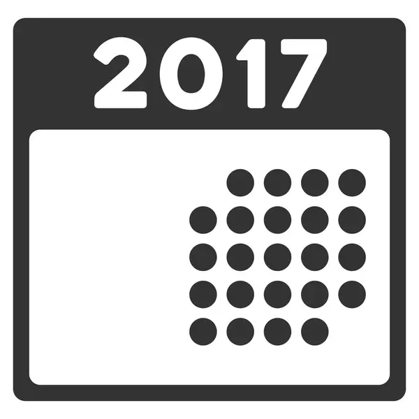 2017 月カレンダー フラット ベクトル アイコン — ストックベクタ