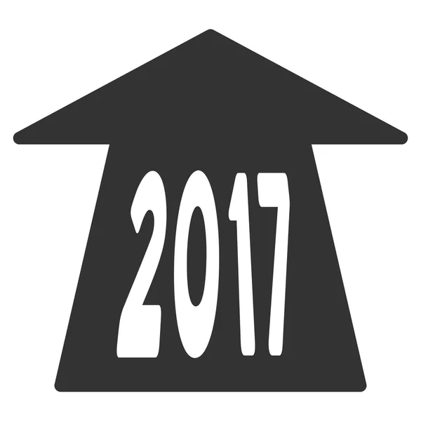 2017 Future Icona vettoriale piatta stradale — Vettoriale Stock