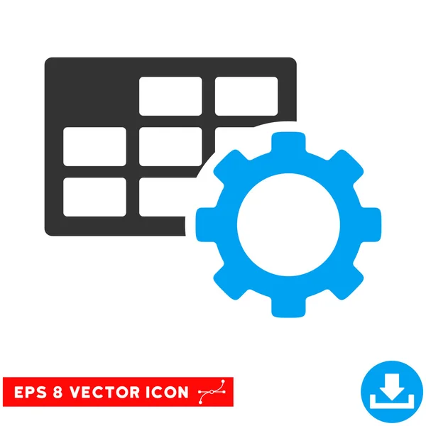 Configurações de agendamento Eps vetor ícone — Vetor de Stock