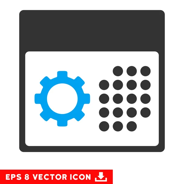 Calendario de servicio Eps Vector Icono — Vector de stock