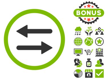 Oklar düz vektör simge Bonus ile değişimi