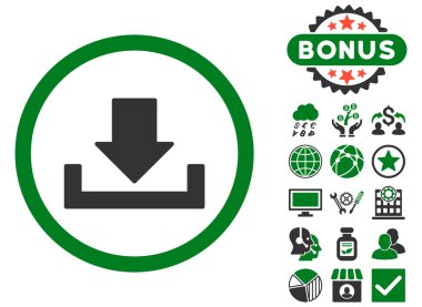 Download düz vektör simge Bonus ile