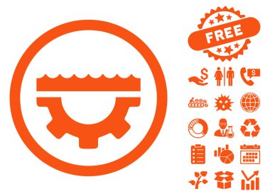 Su kontrol seçenekleri düz vektör simgesi Bonus ile