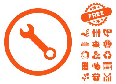 Anahtar düz vektör simgesine Bonus ile