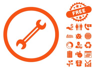 Anahtar düz vektör simgesine Bonus ile