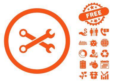 Bonus ile anahtarı düz vektör simgesi