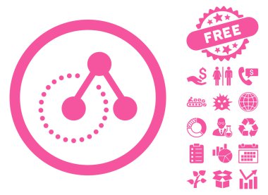 Bonus ile yapısı analiz düz vektör simgesi