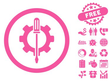 Bonus ile ayarlama seçenekleri düz vektör simgesi