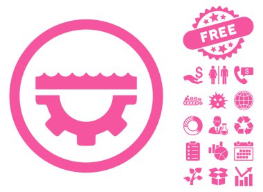 Su kontrol seçenekleri düz vektör simgesi Bonus ile