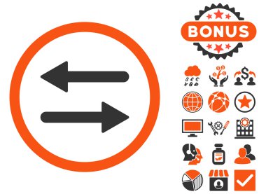 Oklar düz vektör simge Bonus ile değişimi