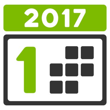 2017 ilk gün düz simgesi