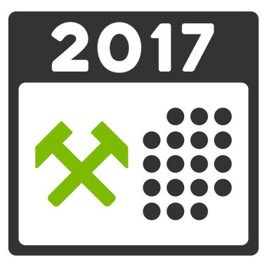 2017 işgünü simgesi düz