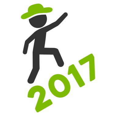 Beyefendi tırmanma 2017 düz simgesi