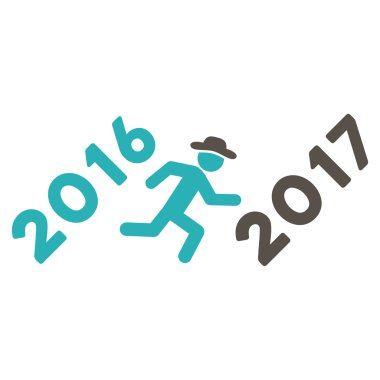 Koşmak 2017 yıl düz kutsal kişilerin resmi için