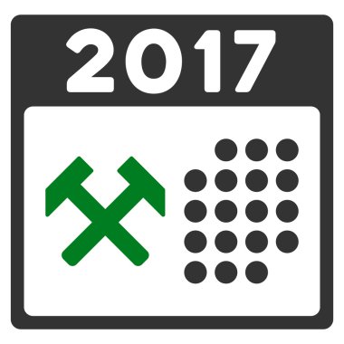 2017 işgünü simgesi düz