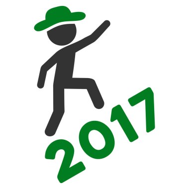 Beyefendi tırmanma 2017 düz simgesi