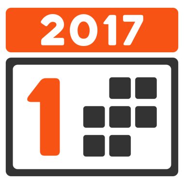 2017 ilk gün düz simgesi