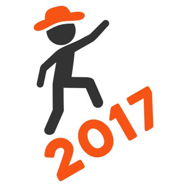 Beyefendi tırmanma 2017 düz simgesi