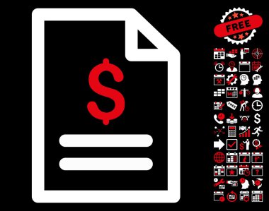 Bonus ile Fiyat Listesi Düz Vektör Simgesi