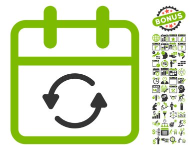 Bonus ile Gün Düz Vektör Simgesi ni güncelleştirin