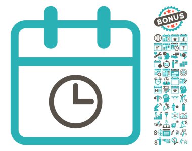 Bonus ile Gündüz Düz Vektör Simgesi