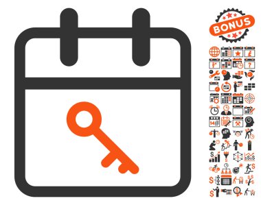 Bonus ile Güvenlik Günü Düz Vektör Simgesi