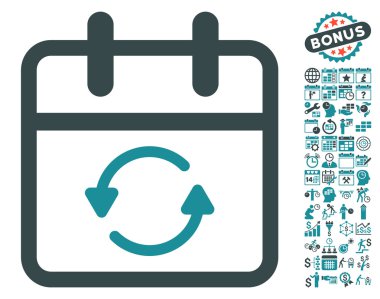 Bonus ile Gün Düz Vektör Simgesi ni güncelleştirin