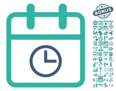 Bonus ile Gündüz Düz Vektör Simgesi