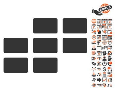 Bonus ile takvim kılavuz düz vektör simgesi