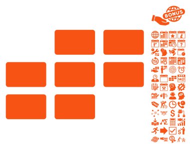 Bonus ile takvim kılavuz düz vektör simgesi