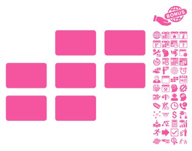 Bonus ile takvim kılavuz düz vektör simgesi