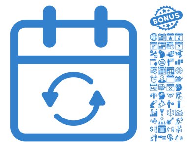 Bonus ile Gün Düz Vektör Simgesi ni güncelleştirin