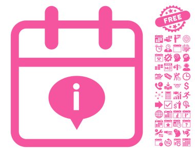 Bonus ile Gün Bilgi Düz Vektör Simgesi