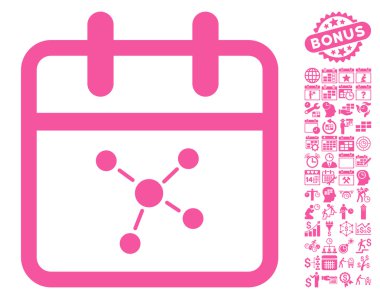 Bonus ile Şema Günü Düz Vektör Simgesi