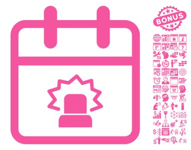 Bonus ile Acil Gün Düz Vektör Simgesi