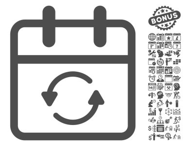 Bonus ile Gün Düz Vektör Simgesi ni güncelleştirin