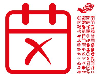 Bonus ile Gün Düz Vektör Simgesi İptal
