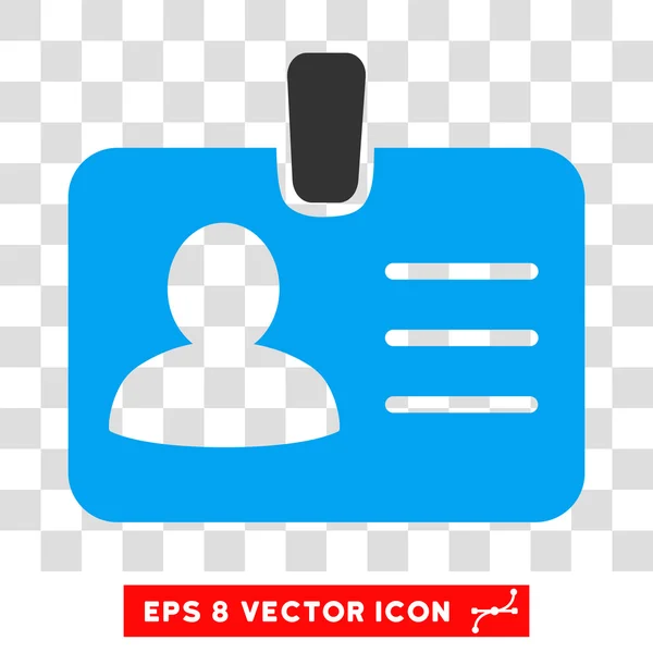 Persoană Insignă Vector Icon — Vector de stoc