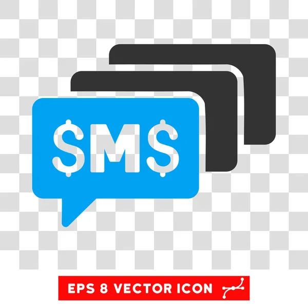 SMS-Nachrichten Vektor-Symbol — Stockvektor