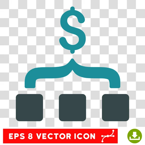 Geld sammeln Vektor-Symbol — Stockvektor