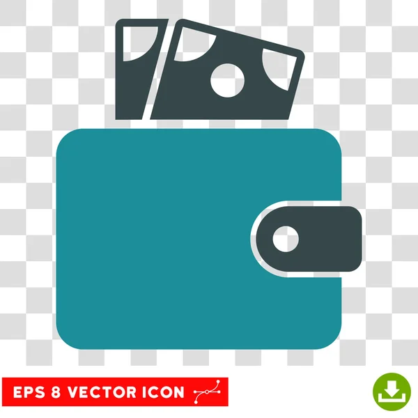 Wallet-Vektor-Symbol — Stockvektor