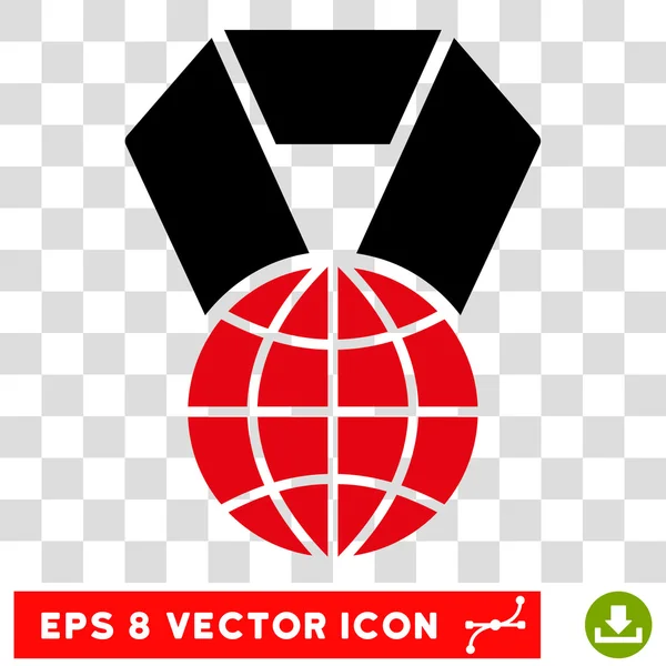 Prémio Mundial Eps Vector Icon — Vetor de Stock