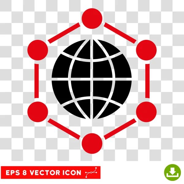 Quadro global Eps Vector Ícone — Vetor de Stock