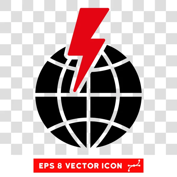 Global Shock Eps Vector Icono — Vector de stock