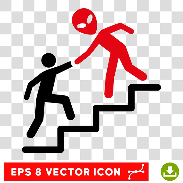 Alien Training Help Eps Vector Icon — Stock Vector