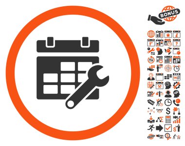 Zaman Çizelgesi Seçenekleri Anahtar Düz Vektör Simgesi Bonus ile