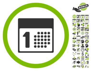 Bonus ile İlk Gün Düz Vektör Simgesi